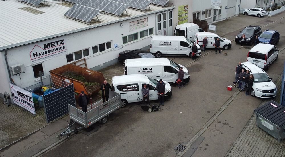 Gruppenfoto - Luftaufnahme